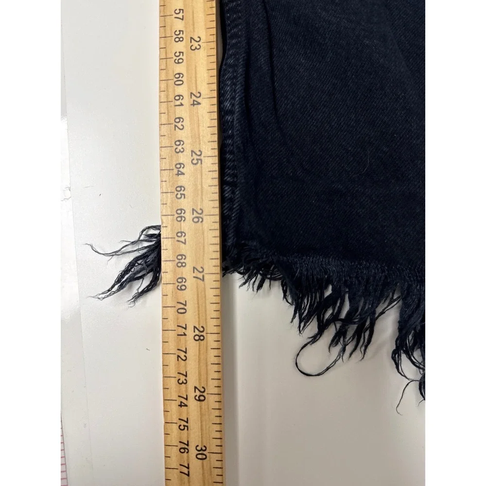 We The Free Old West Slouchy High Rise Wide Leg Jeans Womens 33 Blue Black Boho